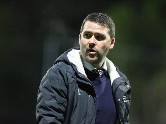 Linfield manager, David Healy