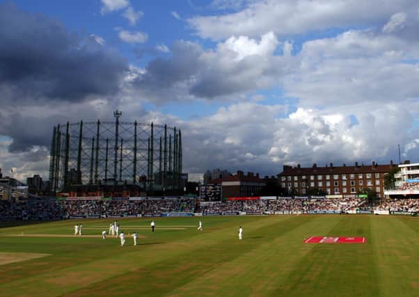 England's Andrew Strauss and Alastair Cook chased India's run total of 500 at The Oval in 2007.