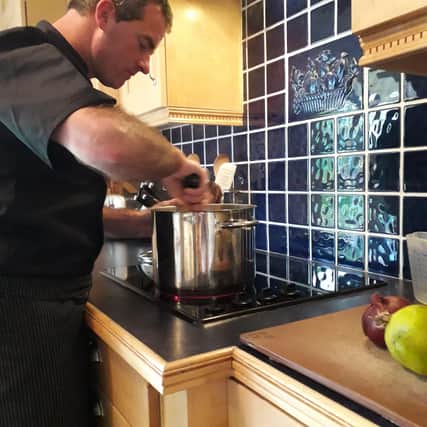 Benoit le Houerou, French trained chef, is handcrafting chutneys at home in Bryansford, near Newcastle