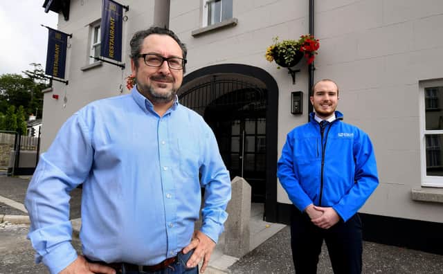 Hillyard House General Manager Cormac Cushnan is pictured alongside Lachlan Nally, Industrial & Commercial Sales Manager at Phoenix Natural Gas