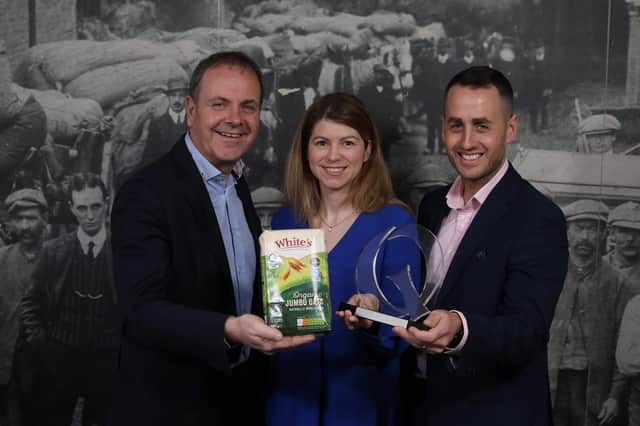 Mark Gowdy, Sales and Marketing Manager White’s Oats, Danielle McBride Brand Manager White’s Oats and Stuart Best, Business Development Manager for White’s Oats