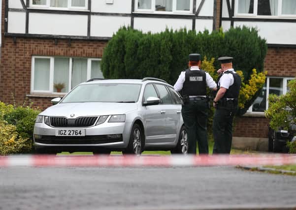 Police at Windermere Road in the Four Winds area of Belfast where the sudden death of a woman occurred on Sunday evening. Photo: Pacemaker 17/8/20