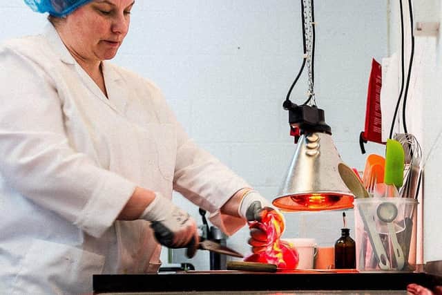 Linda making sweets successful products