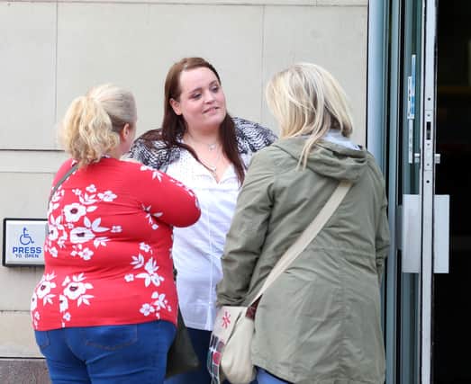 Christine Connor (centre) has been jailed for 20 years