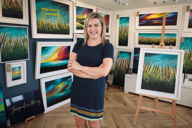 Award-winning artist, Jacqueline Rooney has opened her first studio following a 300% increase in sales during lockdown