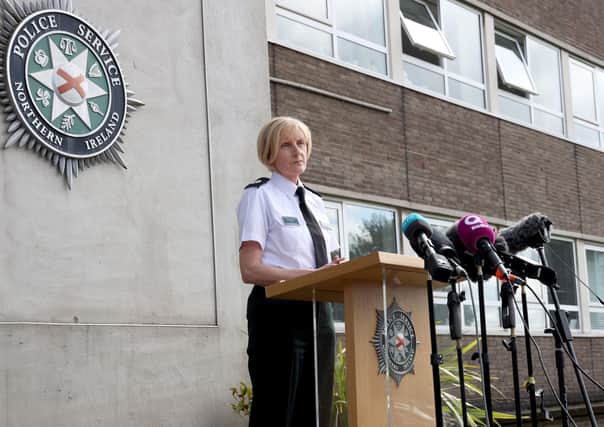 PACEMAKER PRESS BELFAST
24/8/2020
Crime Operations Assistant Chief Constable Barbara Gray speaks to media at a press facility at Police Service of Northern Ireland Headquarters today, in relation to Operation Arbacia. 
Photo Pacemaker Press