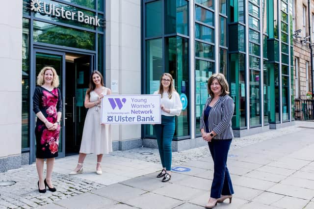 Clare Gallagher, WIB with Francesa Morelli, VAVA Influence., Marguarita McNally, WIB and Joanne Wilson, Ulster Bank