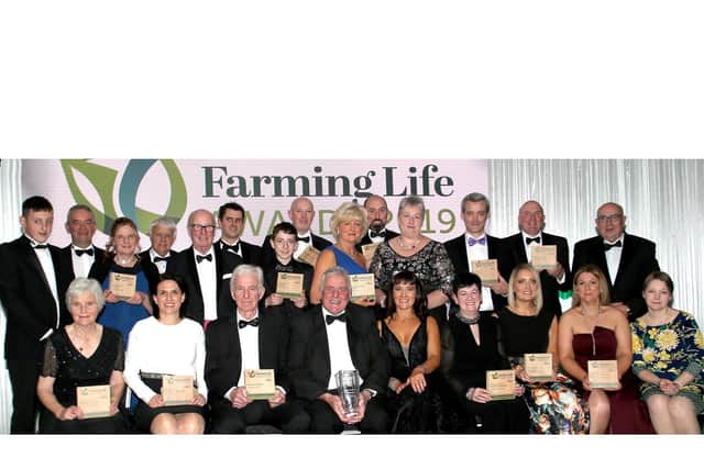 Award winners from the 2019 Farming Life awards
