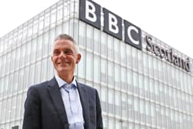 Tim Davie, new Director General of the BBC, arrives at BBC Scotland in Glasgow for his first day in the role. PA Photo.