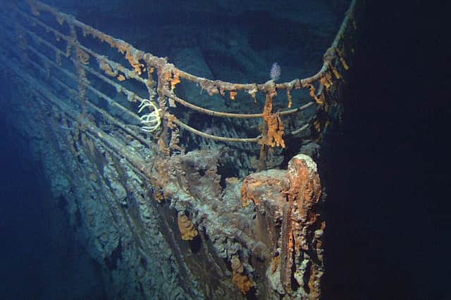 Bow of the Titanic Photographed in 2004