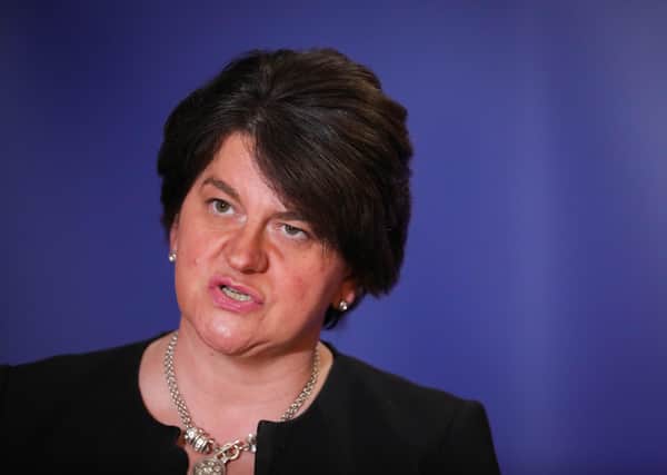Handout photo issued by Press Eye of First Minister Arlene Foster.