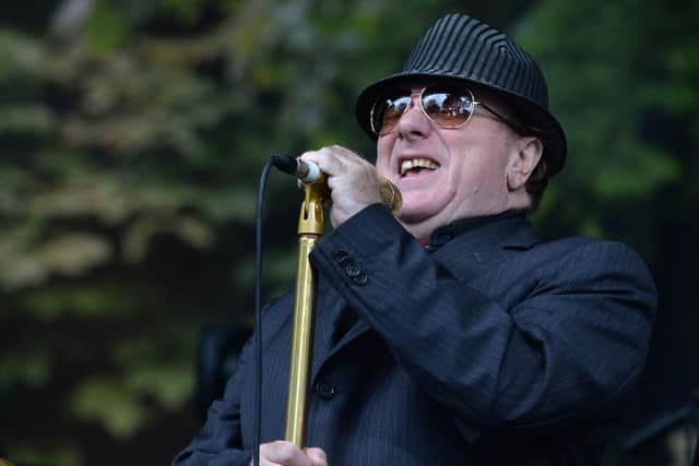 Van Morrison performs at  Belfast's Cyprus Avenue on his 70th birthday. 
Pic Colm Lenaghan/Pacemaker