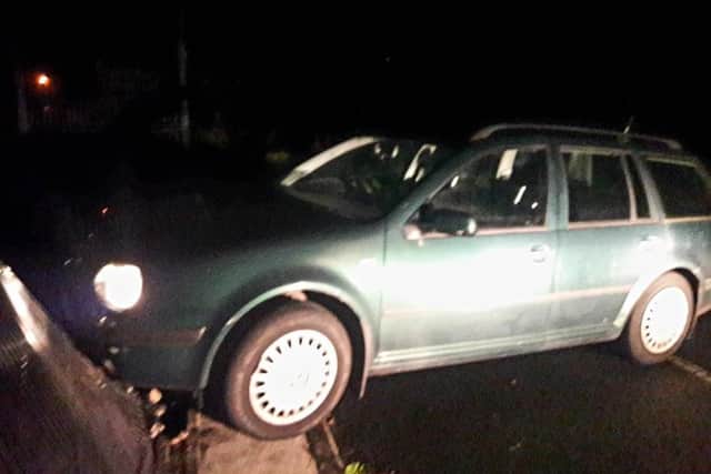 PSNI Facebook image of car involved in chase