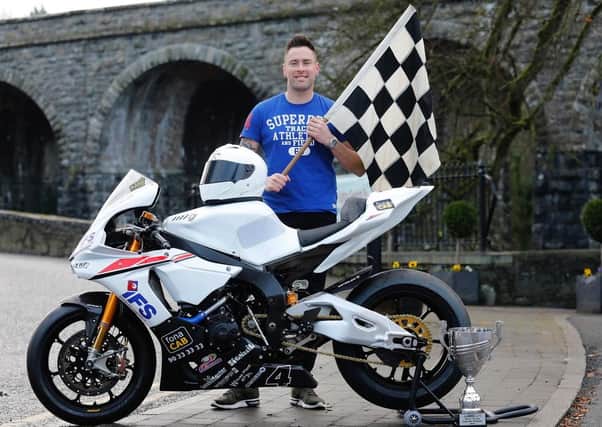 Gerard Kinghan will ride the IFS Yamaha R1 at Kirkistown in Co Down as motorcycle racing returns in Northern Ireland. Picture: Gavan Caldwell.