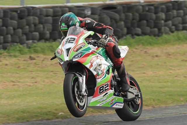 Derek Sheils on the Roadhouse Macau BMW at Kirkistown in Co Down on Saturday. Picture: Pacemaker Press.