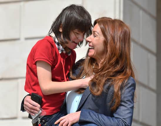 Billy Caldwell with his mother Charlotte