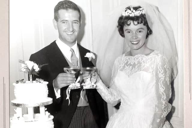 Ken and Elizabeth Bloomfield on their wedding day in New York in 1960