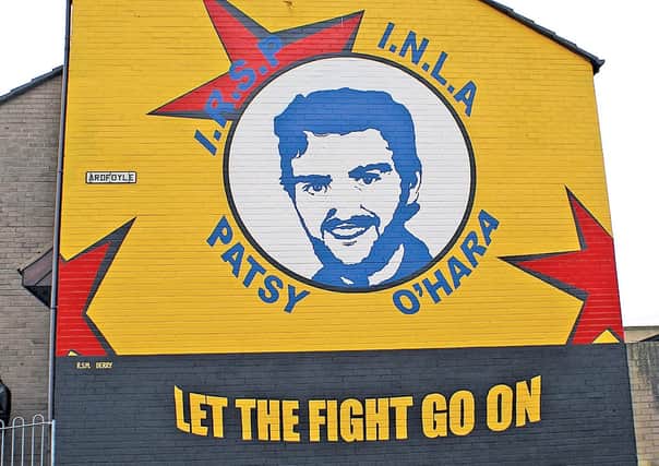 Mural to IRA leader Patsy O'Hara in Londonderry