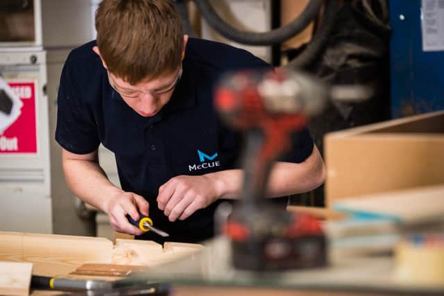 McCue has partnered with two of Northern Ireland’s higher education facilities to recruit a number of apprentice joiners in a move that will help the company retain its skillset in the future