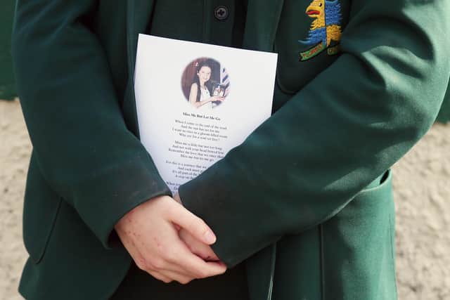 The funeral of 16-year-old Ellie McDonnell
