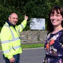 Infrastructure Minister Nichola Mallon visits the site of the planned Park and Ride facility for Downpatrick on the A7 Belfast Road, Downpatrick.    This is one of five sites identified for development as  a Park and Ride facility and will provide 300 parking spaces.