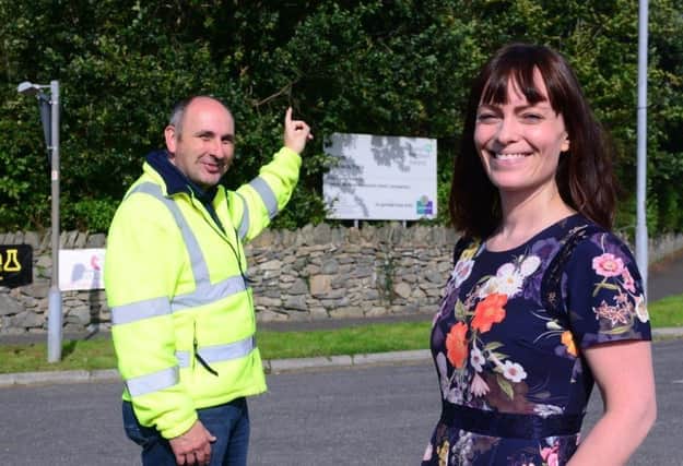 Infrastructure Minister Nichola Mallon visits the site of the planned Park and Ride facility for Downpatrick on the A7 Belfast Road, Downpatrick.    This is one of five sites identified for development as  a Park and Ride facility and will provide 300 parking spaces.