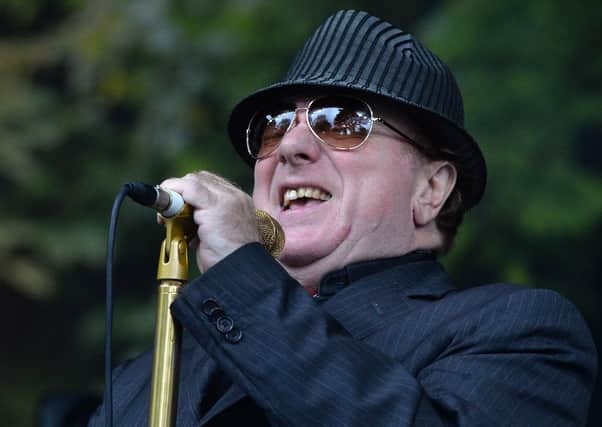 Van Morrison performs at  Belfast's Cyprus Avenue on his 70th birthday in 2015. 
Pic: Colm Lenaghan/Pacemaker