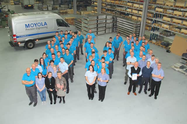 The workforce at Moyola Precision Engineering