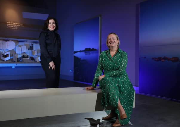 Francesca McDonagh, Group Chief Executive, Bank of Ireland (left) is pictured with Mary Trainor-Nagele, Chief Executive, Arts & Business Northern Ireland at the launch of Bank of Ireland Begin Together Arts Fund. Pic. Robbie Reynolds