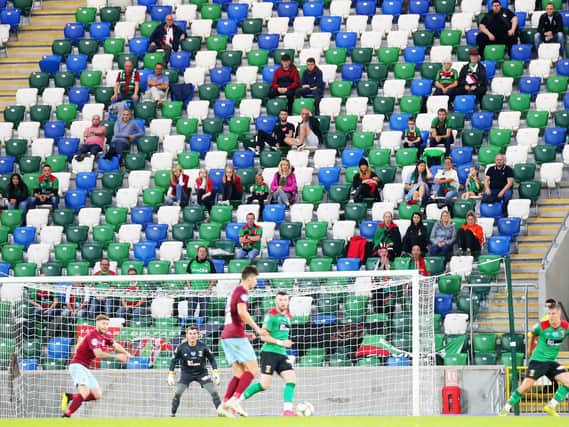 500 spectators were permitted to attend the Irish Cup final in July