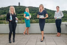 Orla Ryan, Michelle Wylie and Shauna Ryan of NI-PPE.com, with Nichola Lockhart, Chief Executive of Ards Business Hub
