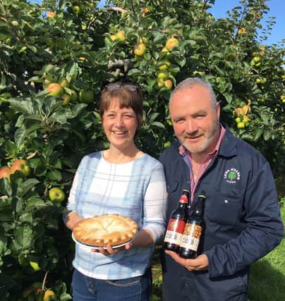 Enterprising husband and wife team Pat and Catherine McKeever of Long Meadow Farm Cider in Loughgall