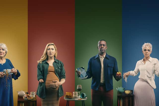 Gail, Hannah, David and Belle are happy...but Life can change it all