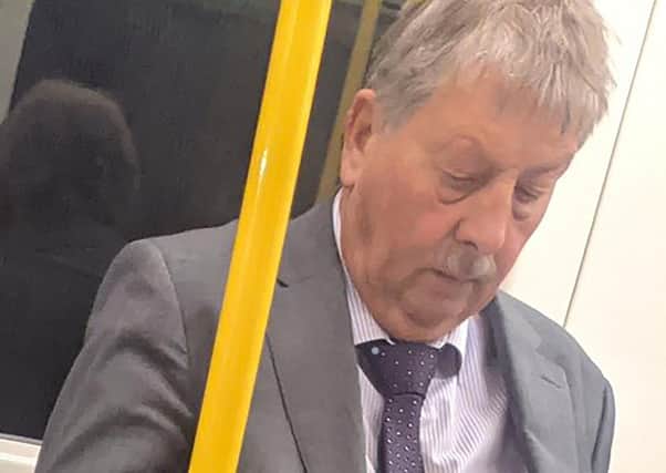 DUP MP Sammy Wilson has been caught on camera not wearing a face mask on public transport.