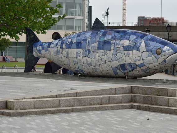 The incident happened near the Big Fish sculpture on Donegall Quay