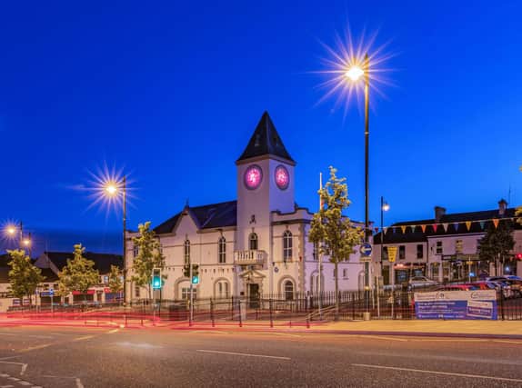Ballyclare Town Hall was lit up recently for Organ Donation Week.