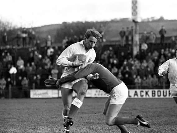 Trevor Ringland in action for Ulster in 1984