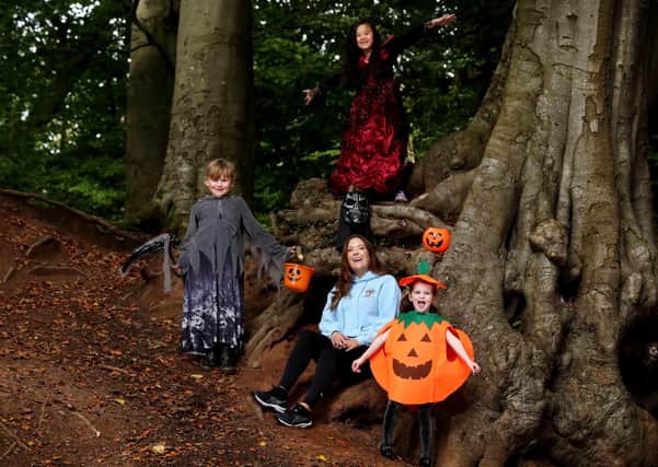 Colette McCartney, Founder of Holistic Kidz, is joined by Finn Jones (age 7), Susannah McCartney (age 7), and Elle Brown (age 4) to launch the outdoor forest school's spook-tacular Halloween Camp