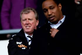 Derby manager Steve McLaren looks on prior to the Sky Bet Championship match between Derby County and Blackpool at iPro Stadium in December 2013.