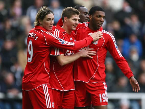 Steven Gerrard and Ryan Babel pictured during their time together at Liverpool