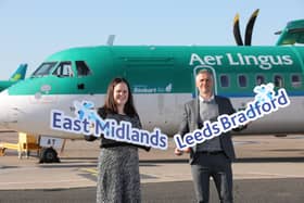 Ellie McGimpsey, Aviation Development Manager at George Best Belfast City Airport, joined by Ciaran Doherty, Stakeholder Liaison Manager at Tourism Ireland