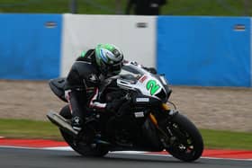 Glenn Irwin on the Honda Racing Fireblade at Donington Park.