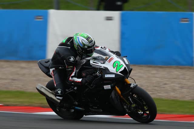 Glenn Irwin on the Honda Racing Fireblade at Donington Park.