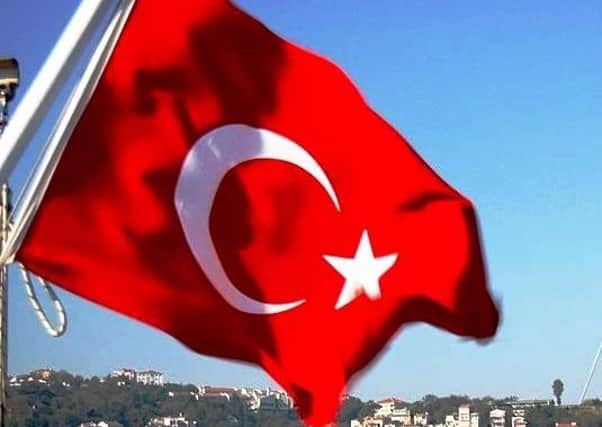 The flag of the Turkish republic (Wiki Creative Commons licence - RANDAM)