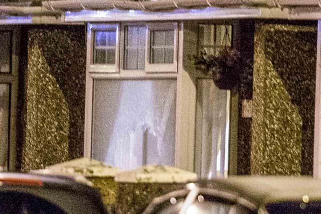 06/10/20 MCAULEY MULTIMEDIA..PSNI at the scene of a shooting on the Bushmills Road in Coleraine Co Londonderry. It is believed a house was attacked and a woman was hit on the back of the head by a bullet during gunfire. Picture Steven McAuley/McAuley Multimedia
