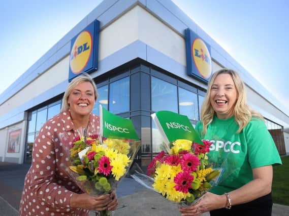 Pictured announcing the partnership extension are Angela Connan, Corporate Social Responsibility Manager at Lidl Northern Ireland and Joanne McMaster, Supporter Fundraising Manager at NSPCC