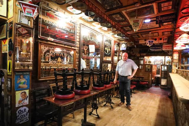 Publican Willie Jack pictured a his pub, The Duke of York, in Belfast's Cathedral Quarter. Presseye