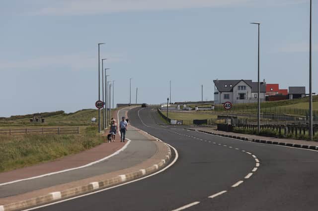 The road between Portrush and Portstewart
