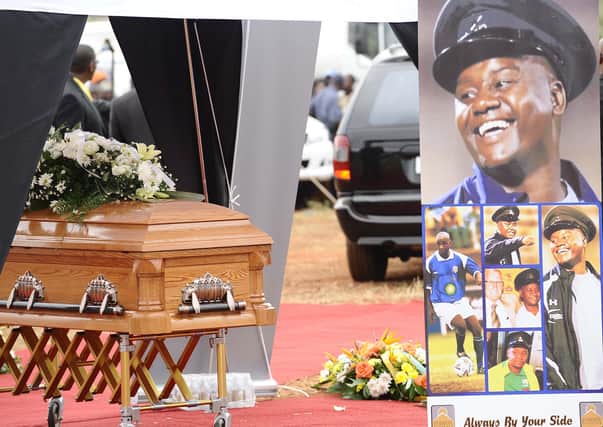 South African football was united in grief at the funeral of Thomas Madigage, who died at the age of 41 in October 2012. Photo by Lefty Shivambu/Gallo Images/Getty Images.