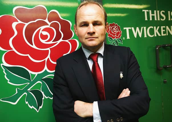Andy Robinson poses at Twickenham Stadium on October 20, 2004 in Twickenham England. (Photo by David Rogers/Getty Images).